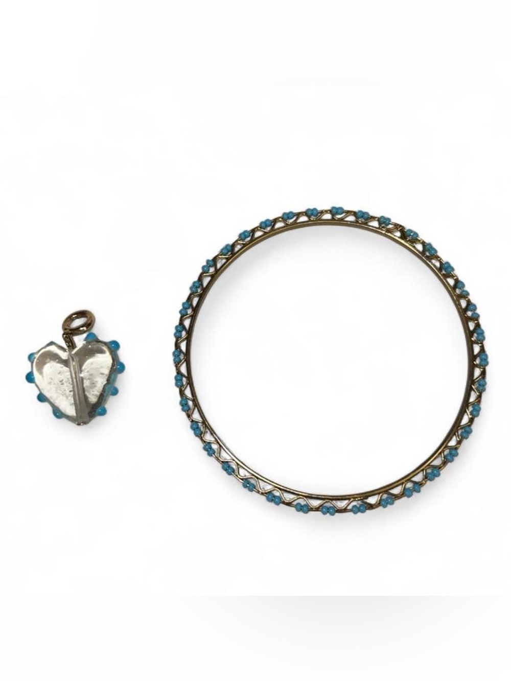 Matching Pendant and Bangle Set